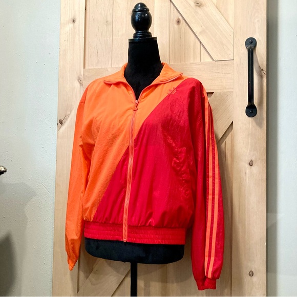 Adidas XS Japona TT Red and Orange Track Jacket Windbreaker Primegreen - Picture 3 of 16